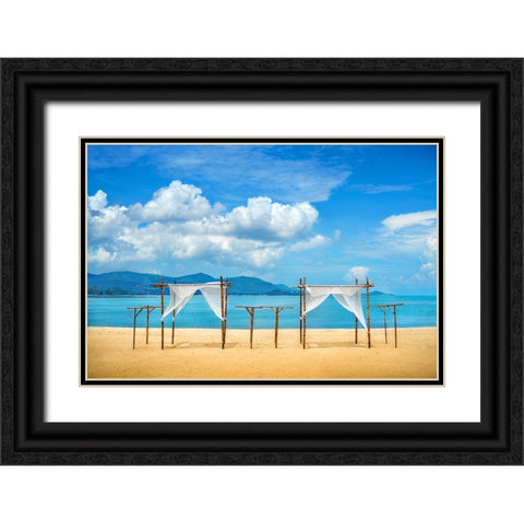 Just Breathe and Relax Thailand - 362 Black Ornate Wood Framed Art Print with Double Matting by Heine, Ben