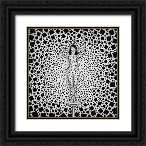 Less is More Black Ornate Wood Framed Art Print with Double Matting by Heine, Ben