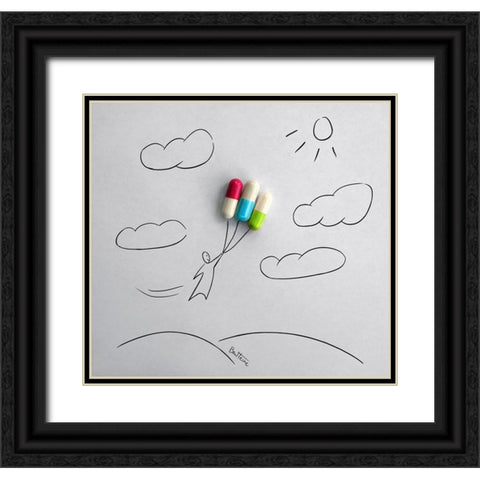 Medicines that save life Black Ornate Wood Framed Art Print with Double Matting by Heine, Ben