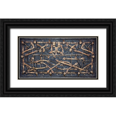 Medieval Box - Dinant Black Ornate Wood Framed Art Print with Double Matting by Heine, Ben