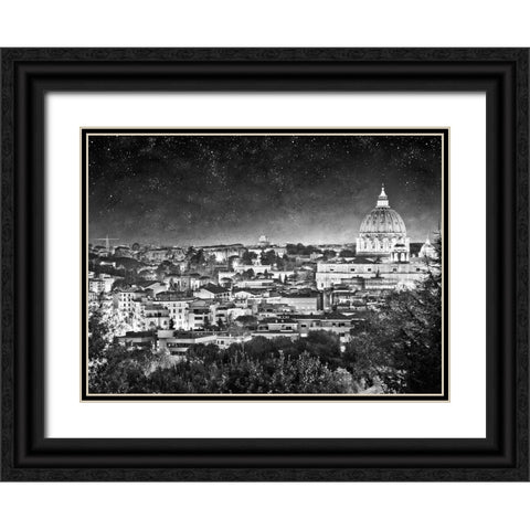 Rome - Vatican Black Ornate Wood Framed Art Print with Double Matting by Heine, Ben