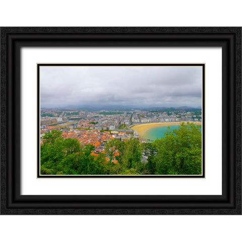 San Sebastian Black Ornate Wood Framed Art Print with Double Matting by Heine, Ben