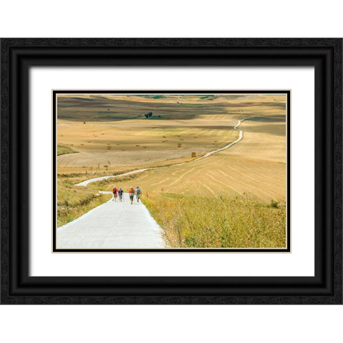 Santiago de Compostela pilgrimage - 156 Black Ornate Wood Framed Art Print with Double Matting by Heine, Ben