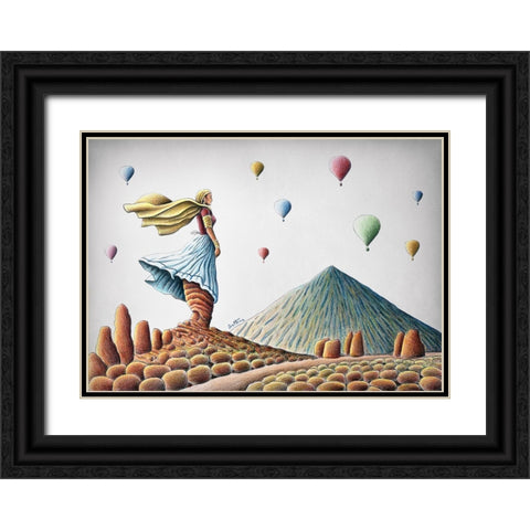 Teide Nomad Black Ornate Wood Framed Art Print with Double Matting by Heine, Ben