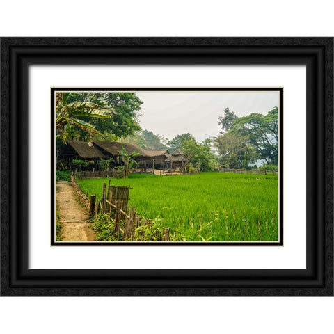 Thailand - 16 Black Ornate Wood Framed Art Print with Double Matting by Heine, Ben