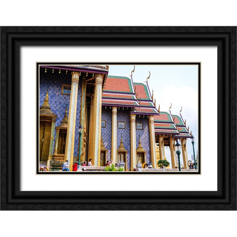 Thailand - 24 Black Ornate Wood Framed Art Print with Double Matting by Heine, Ben