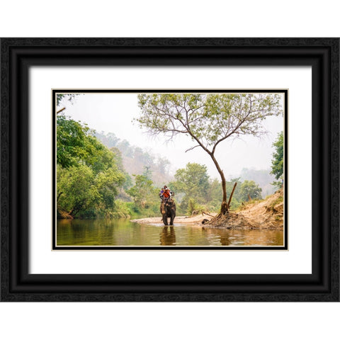Thailand - 36 Black Ornate Wood Framed Art Print with Double Matting by Heine, Ben