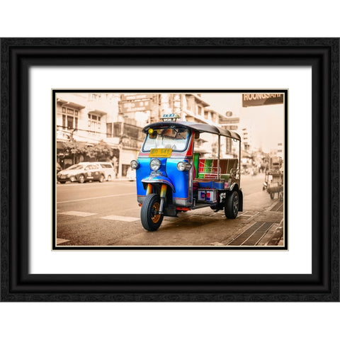 Thailand - 72 Black Ornate Wood Framed Art Print with Double Matting by Heine, Ben