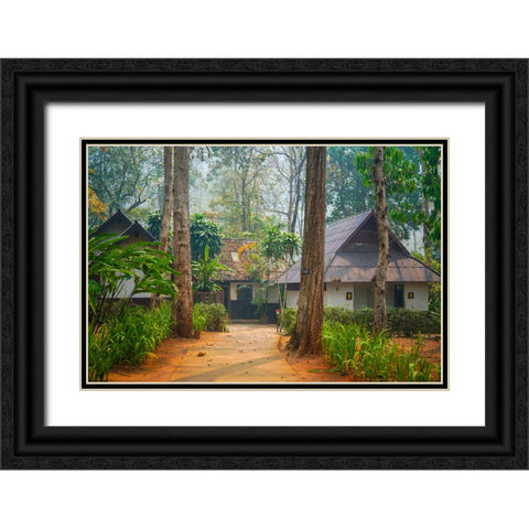 Thailand - 77 Black Ornate Wood Framed Art Print with Double Matting by Heine, Ben