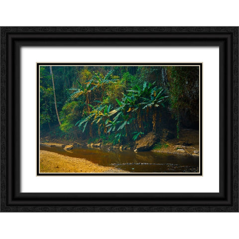 Thailand - 104 Black Ornate Wood Framed Art Print with Double Matting by Heine, Ben