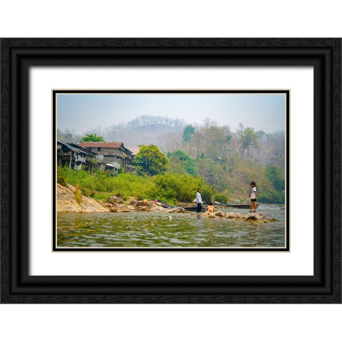 Thailand - 151 Black Ornate Wood Framed Art Print with Double Matting by Heine, Ben