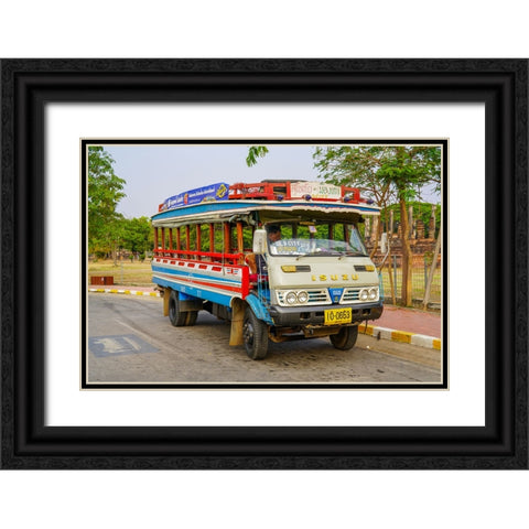 Thailand - 183 Black Ornate Wood Framed Art Print with Double Matting by Heine, Ben