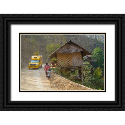Thailand - 185 Black Ornate Wood Framed Art Print with Double Matting by Heine, Ben