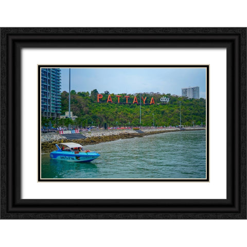 Thailand - 195 Black Ornate Wood Framed Art Print with Double Matting by Heine, Ben