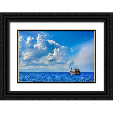 Thailand - 393 Black Ornate Wood Framed Art Print with Double Matting by Heine, Ben