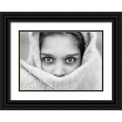 The Eyes of Youth Black Ornate Wood Framed Art Print with Double Matting by Heine, Ben