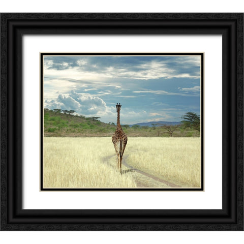 Until I get There Black Ornate Wood Framed Art Print with Double Matting by Heine, Ben