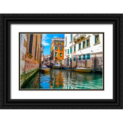 _SAM0717 Black Ornate Wood Framed Art Print with Double Matting by Heine, Ben