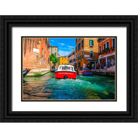 _SAM0738 Black Ornate Wood Framed Art Print with Double Matting by Heine, Ben