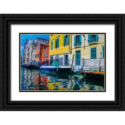 _SAM0745 Black Ornate Wood Framed Art Print with Double Matting by Heine, Ben