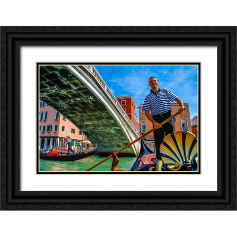 _SAM0761 Black Ornate Wood Framed Art Print with Double Matting by Heine, Ben