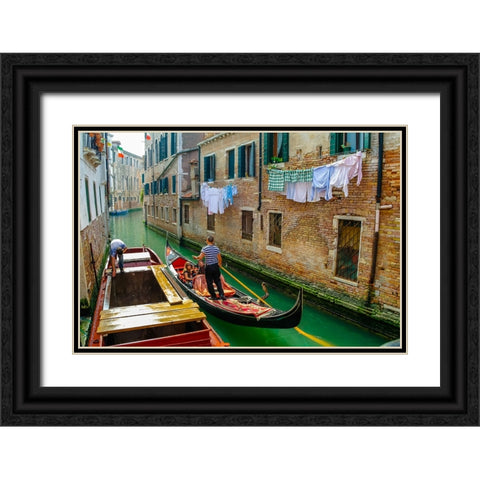 _SAM0857 Black Ornate Wood Framed Art Print with Double Matting by Heine, Ben