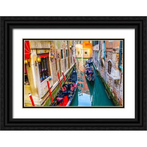 _SAM0952 Black Ornate Wood Framed Art Print with Double Matting by Heine, Ben