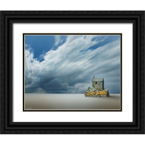 14 Voices of Solitude Black Ornate Wood Framed Art Print with Double Matting by Heine, Ben