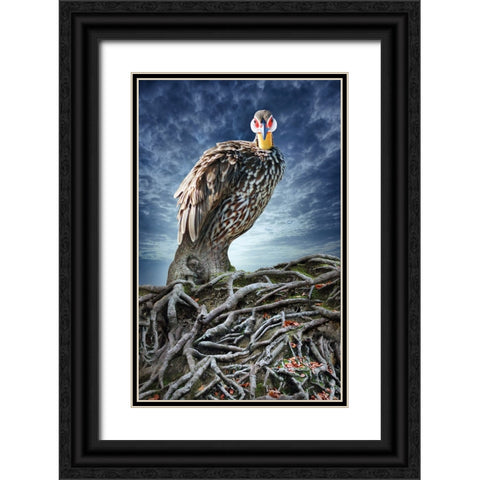 Back to My Roots Black Ornate Wood Framed Art Print with Double Matting by Heine, Ben