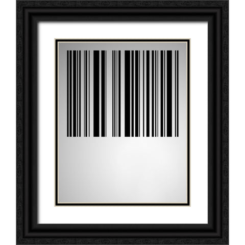 Bar code Black Ornate Wood Framed Art Print with Double Matting by Heine, Ben