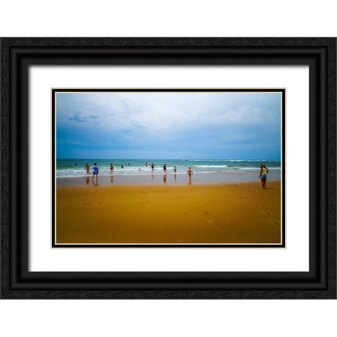 BEN09009 Black Ornate Wood Framed Art Print with Double Matting by Heine, Ben