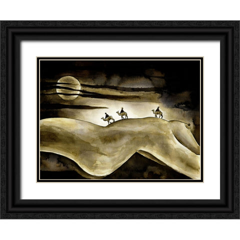 Discovery Black Ornate Wood Framed Art Print with Double Matting by Heine, Ben