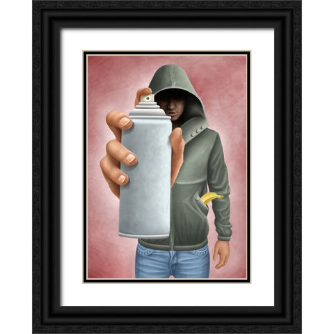 Graph Artist Black Ornate Wood Framed Art Print with Double Matting by Heine, Ben