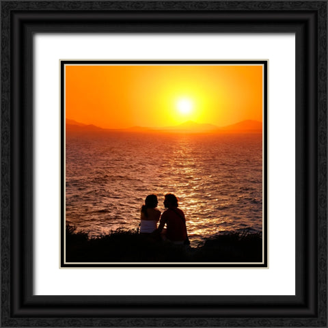 Love for Eternity Black Ornate Wood Framed Art Print with Double Matting by Heine, Ben