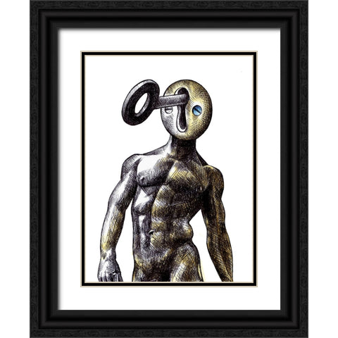 Open Me Black Ornate Wood Framed Art Print with Double Matting by Heine, Ben