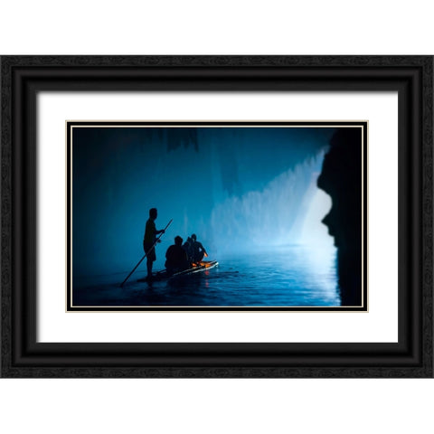 Tham Lod Caves 2 Black Ornate Wood Framed Art Print with Double Matting by Heine, Ben