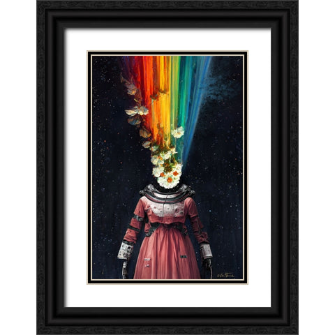 Astro Cruise 12 - 2 A Princess Dream Black Ornate Wood Framed Art Print with Double Matting by Heine, Ben