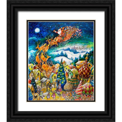 St. Nicholas Black Ornate Wood Framed Art Print with Double Matting by Bell, Bill