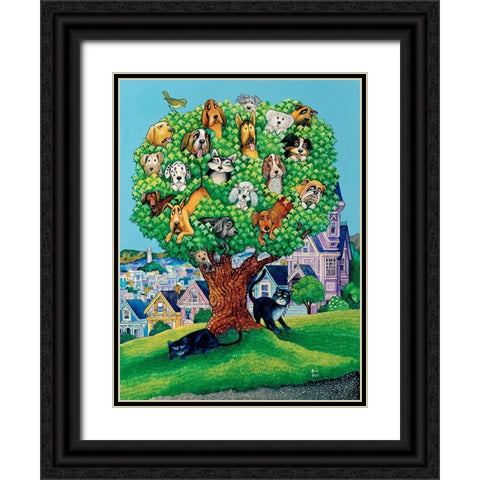 Buffys Dream Black Ornate Wood Framed Art Print with Double Matting by Bell, Bill