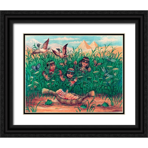 6 Black Ornate Wood Framed Art Print with Double Matting by Bell, Bill