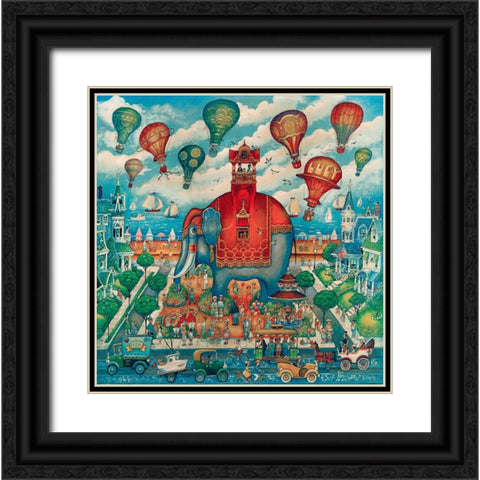 Lucy Black Ornate Wood Framed Art Print with Double Matting by Bell, Bill