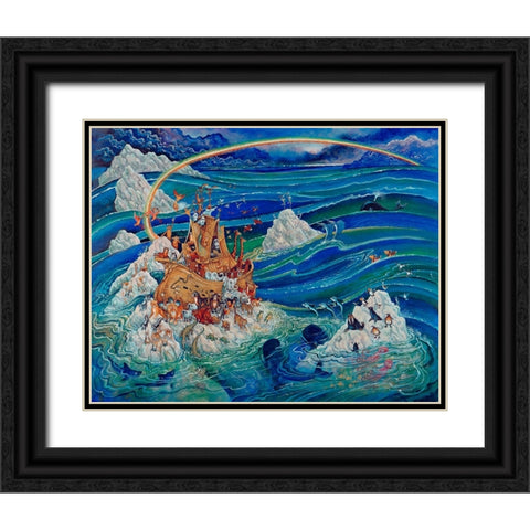 10 Black Ornate Wood Framed Art Print with Double Matting by Bell, Bill