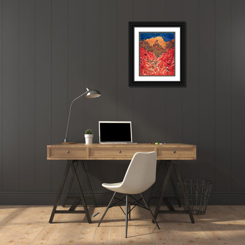 13 Black Ornate Wood Framed Art Print with Double Matting by Bell, Bill