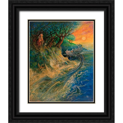 18 Black Ornate Wood Framed Art Print with Double Matting by Bell, Bill