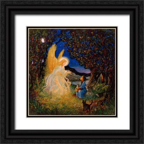 Hail Mary Black Ornate Wood Framed Art Print with Double Matting by Bell, Bill