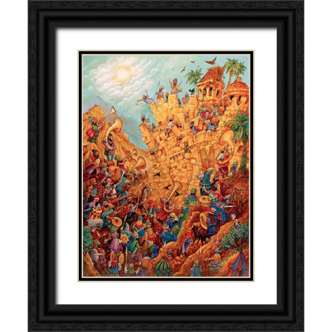 25 Black Ornate Wood Framed Art Print with Double Matting by Bell, Bill
