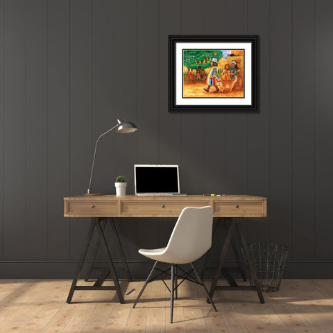 27 Black Ornate Wood Framed Art Print with Double Matting by Bell, Bill