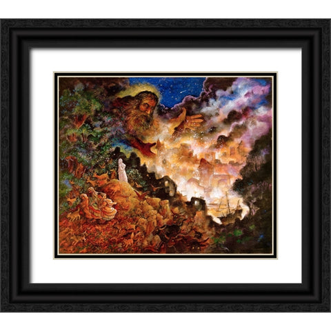 29 Black Ornate Wood Framed Art Print with Double Matting by Bell, Bill