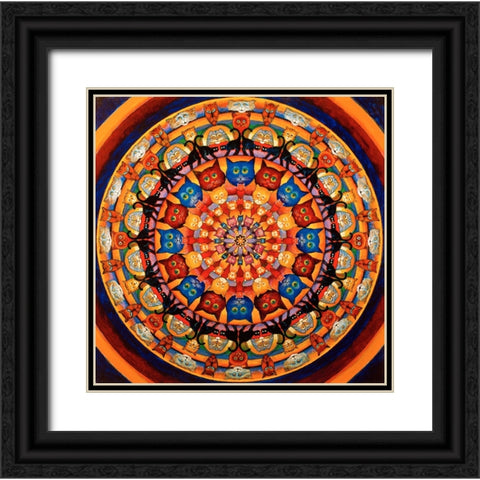 34 Black Ornate Wood Framed Art Print with Double Matting by Bell, Bill