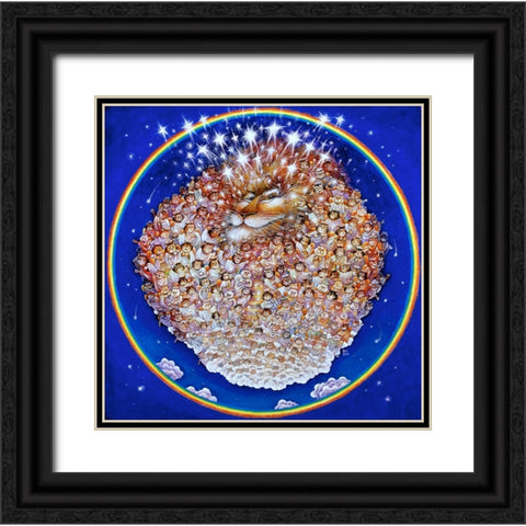 Heaven Black Ornate Wood Framed Art Print with Double Matting by Bell, Bill